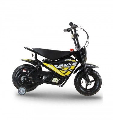 Moto électrique enfant KEROX E-FAT KIDS 250W - Jaune