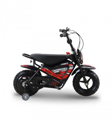 Moto électrique enfant KEROX E-FAT KIDS 250W - Rouge