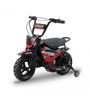 Moto électrique enfant KEROX E-FAT KIDS 250W - Rouge