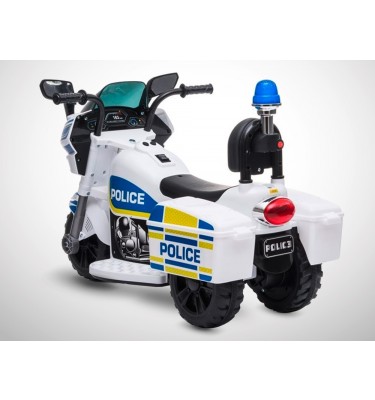 Moto électrique policier enfant 18 mois à 3 ans , 6 V , 3 Km/h