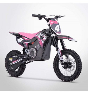 Dirt bike enfant électrique APOLLO HIRO ROCKET 1000W - Édition 2024 - Rose