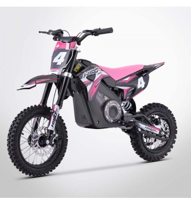 Dirt bike enfant électrique APOLLO HIRO ROCKET 1000W - Édition 2024 - Rose