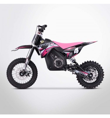 Dirt bike enfant électrique APOLLO HIRO ROCKET 1000W - Édition 2024 - Rose