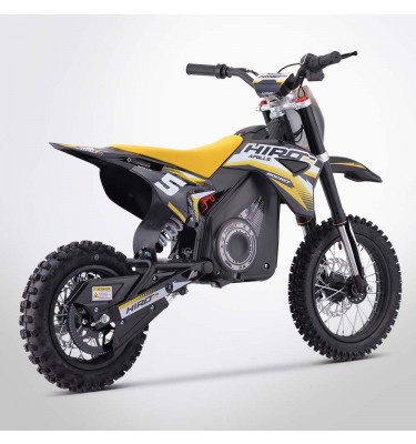 Dirt bike enfant électrique APOLLO HIRO ROCKET 1000W - Édition 2024 - Jaune