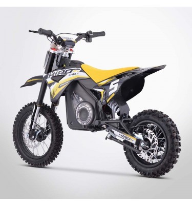 Dirt bike enfant électrique APOLLO HIRO ROCKET 1000W - Édition 2024 - Jaune