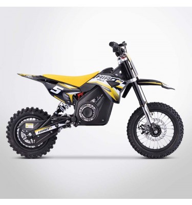 Dirt bike enfant électrique APOLLO HIRO ROCKET 1000W - Édition 2024 - Jaune