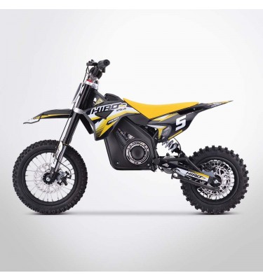 Dirt bike enfant électrique APOLLO HIRO ROCKET 1000W - Édition 2024 - Jaune