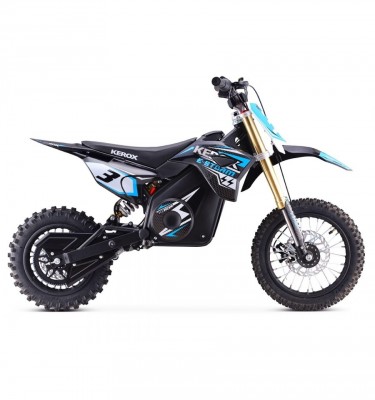 Pit bike électrique KEROX E-STORM 1000W - Bleu