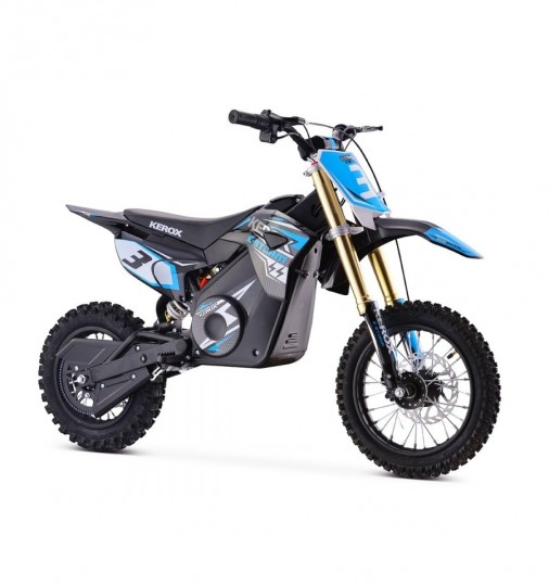 Pit bike électrique KEROX E-STORM 1000W - Bleu