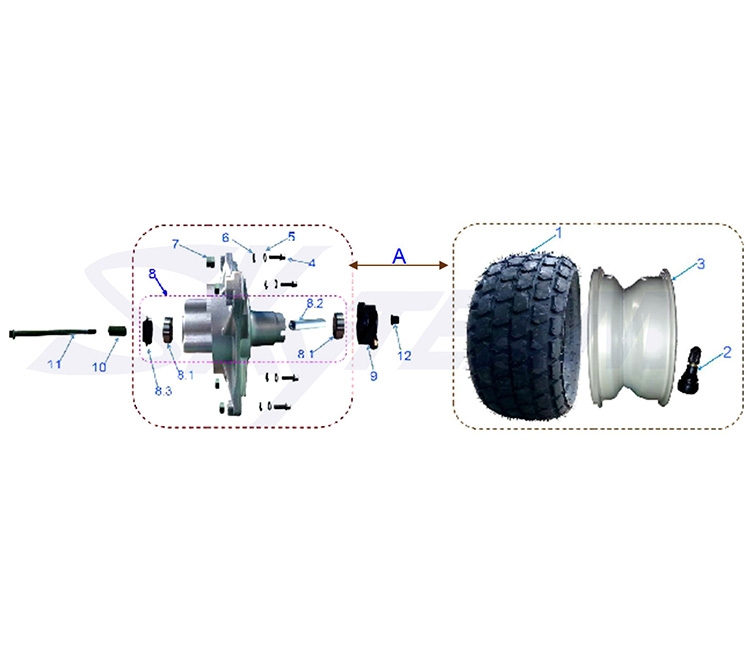 Roulement de roue 6301 2RS - Pièce moto, scooter