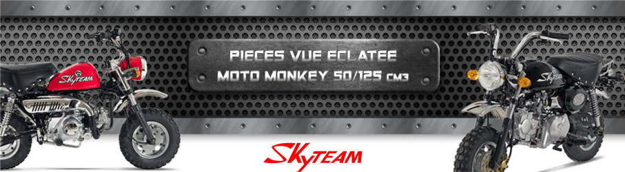Vue Eclatée Moto Monkey 50/125cc - Pièces Détachées Moto Monkey 50/125 cm3
