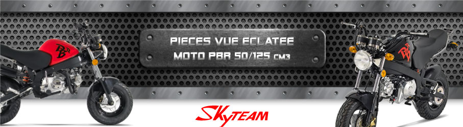 Vue Eclatée Moto PBR 50/125cc - Pièces Détachées Moto PBR 50/125 cm3
